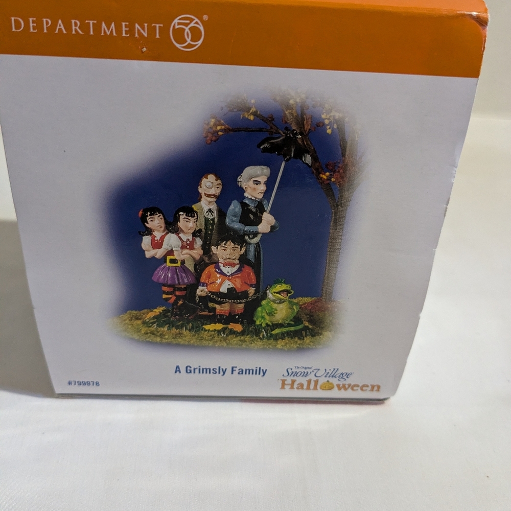 Department 56 A Grimsley Family  Figurine Acceccory Halloween Snow Village